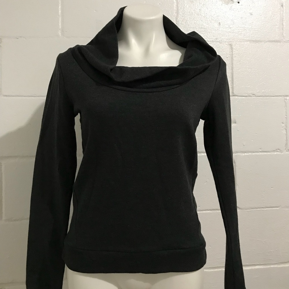 Dark Grey Scoopneck Sweater